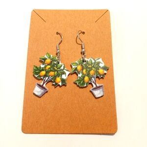 Fashion Jewelry Lemon Tree Dangle Earrings